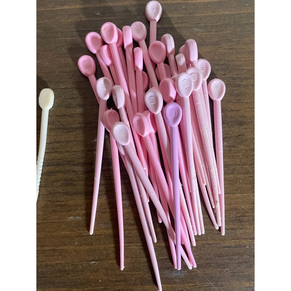 Vintage Plastic roller hair pins lot